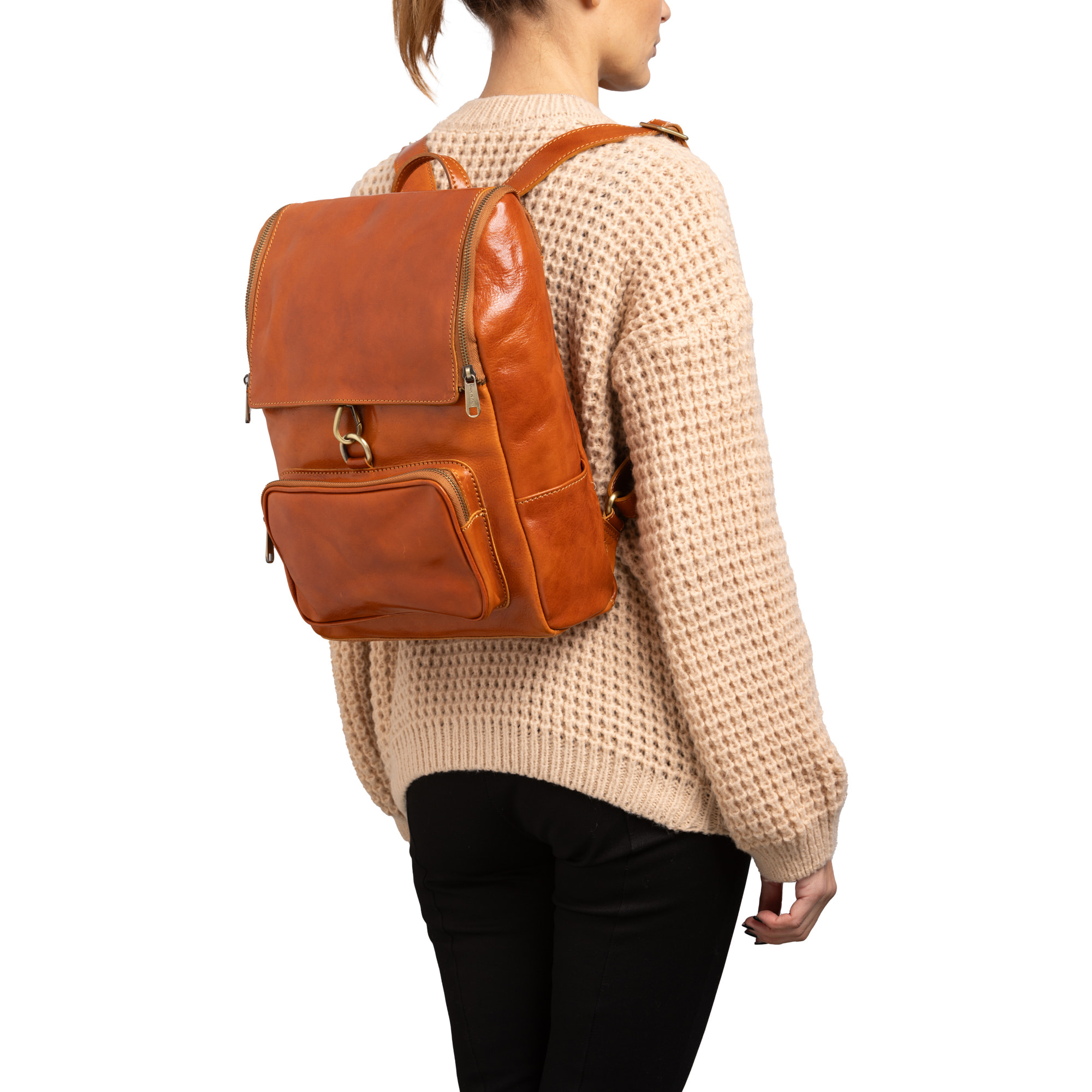 Borsa a spalla  da donna In Vera pelle Made in Italy 27x35x9 cm