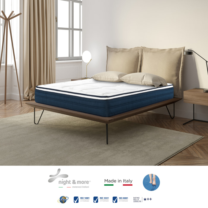 Combinazione: Materasso "Primula" 2cm memory foam H22 cm 120x190 con guanciale Aloe vera