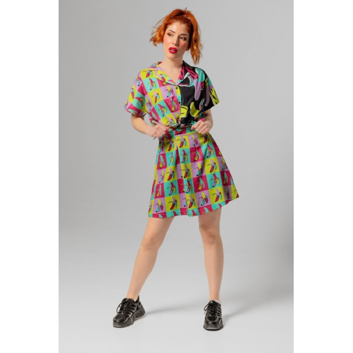 Camisa nudo - Banana Pop Lolina Talla S