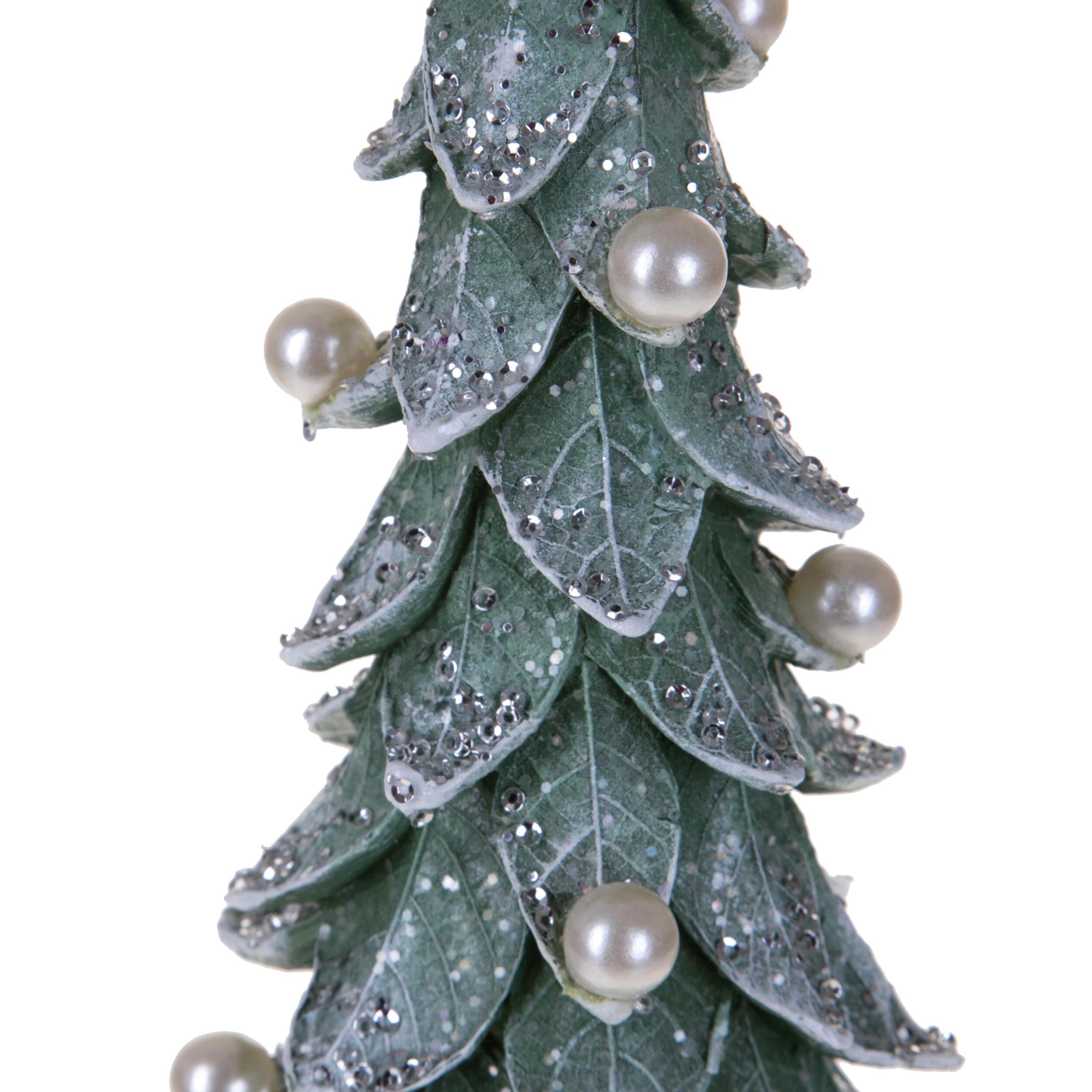 Cono natale con perline - Pezzi 1 - VERDE - Bianchi Dino SpA