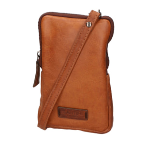 Borsa a tracolla unisex vera pelle - Modello False - 100% Made in Italy - 13.0 x 21.0 x 1.5 cm
