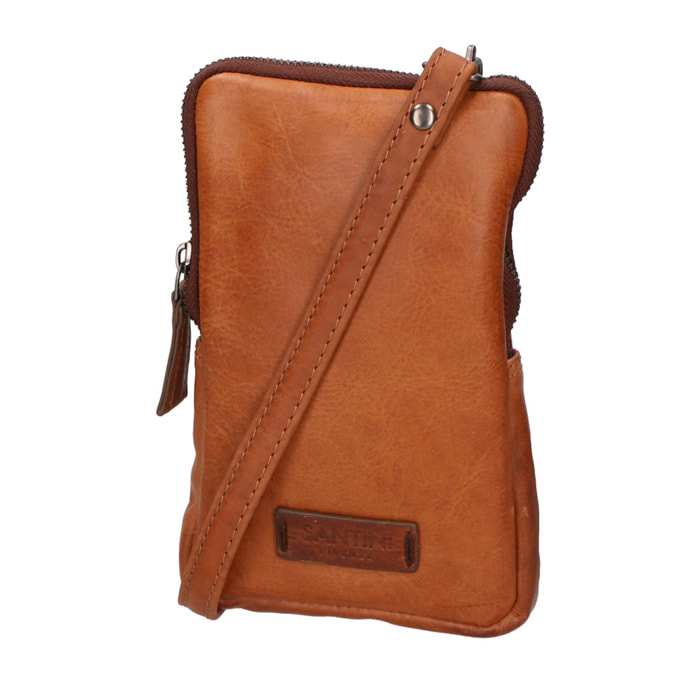 Borsa a tracolla unisex vera pelle - Modello False - 100% Made in Italy - 13.0 x 21.0 x 1.5 cm