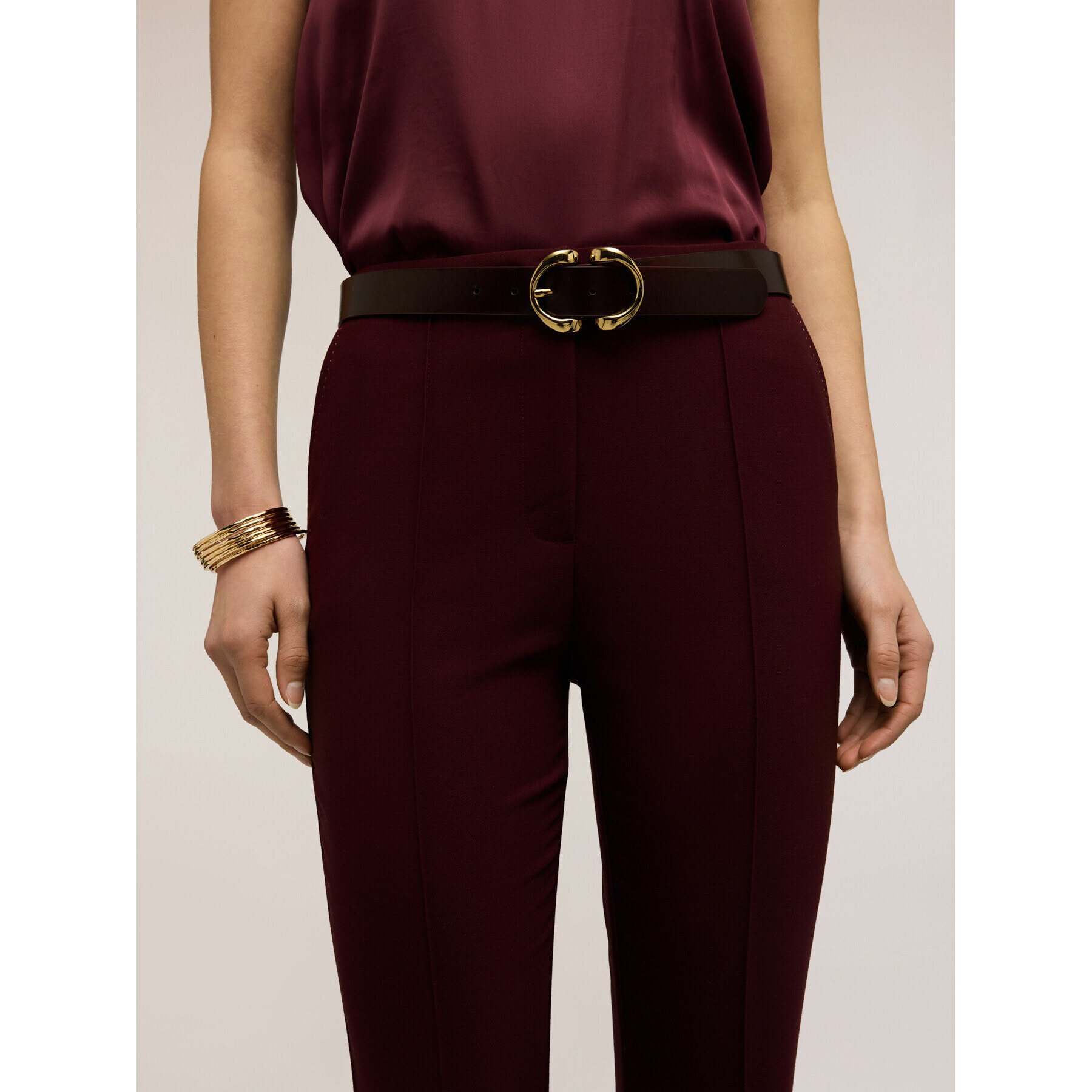 Motivi - Cintura con fibbia doppia - Marrone