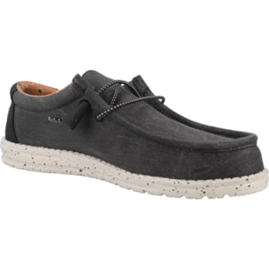 Informales Hombre de la marca HEY DUDE  modelo WALLY WASHED CANVAS Black