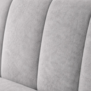 Lit coffre Everest avec tête de lit en tissu épais