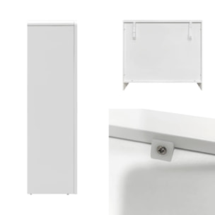 Buffet organique plusieurs niches 4 compartiments. buffet bas. effet bois blanc 90cm