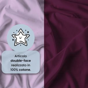 PARURE COPRIPIUMINO NATURAL COLOR PIAZZA E MEZZA - 100% COTONE MADE IN ITALY