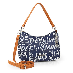 Bolso Bandolera Mujer Sint/Pu Lois Words Azul Marino