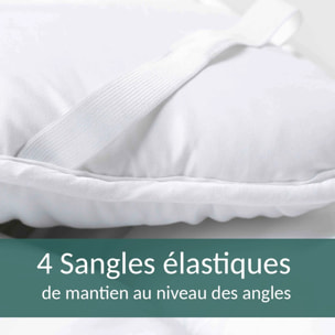 Surmatelas Softly Nuage | 100% microfibre | Aération optimisée & sangles de maintien | Rénove votre literie