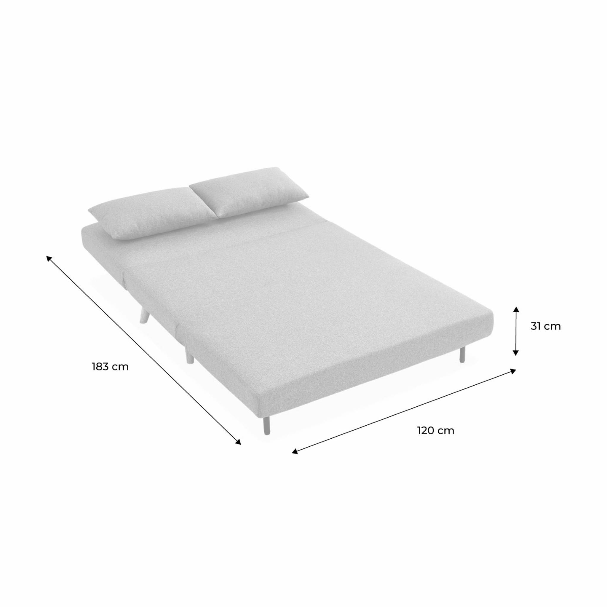 Canapé convertible 2 places tissu GUESTA