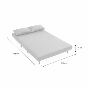 Canapé convertible 2 places tissu GUESTA