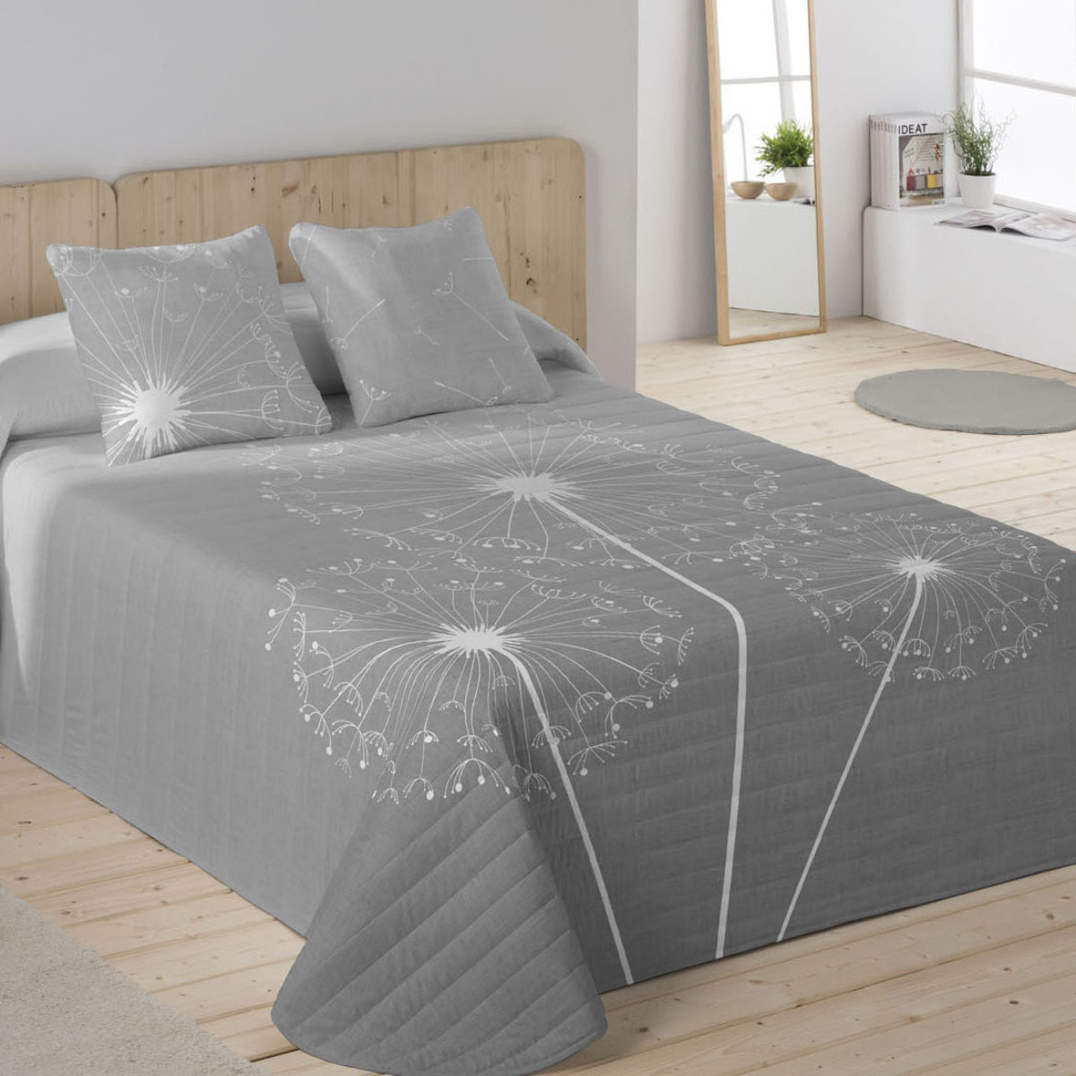 Icehome - Colcha Bouti Estampada - 100% Algodón - 70 gr/m² - Alin