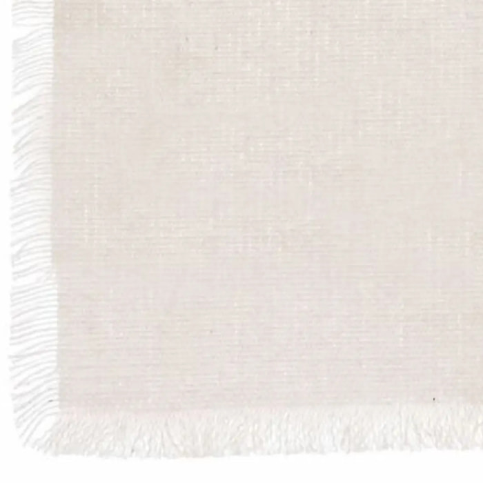 Nappe "Maha" - coton - blanc - 250x150 cm