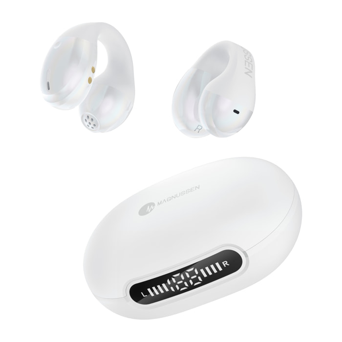 AURICOLARI AD ANELLO MAGNUSSEN M28 in bianco