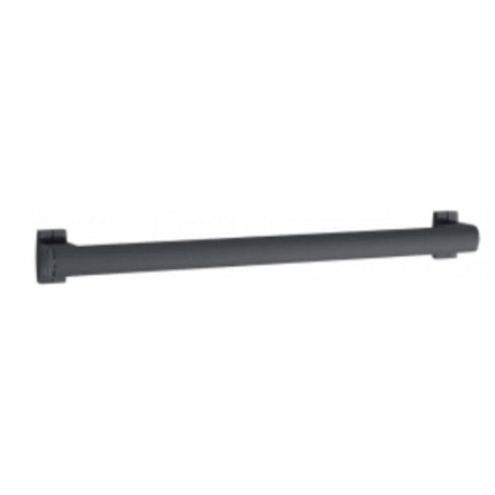 Barre de maintien droite PMR PELLET Design 60 cm aluminium époxy anthracite caches résine anthracite