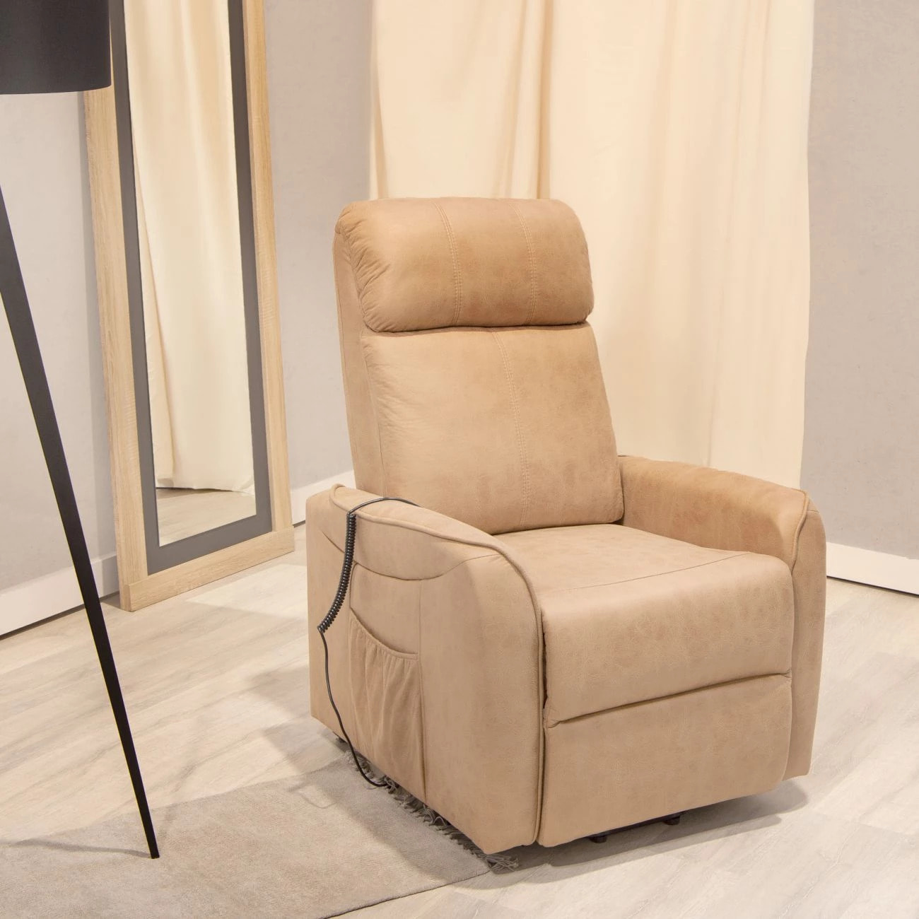 Sillón relax Karl Powerlift Piedra