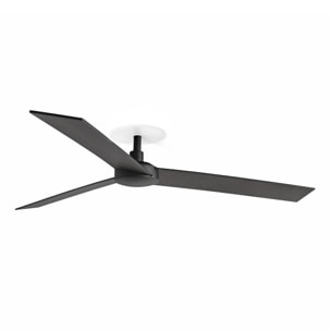 RUDDER RECESSED 3 L Ventilateur noir/noyer