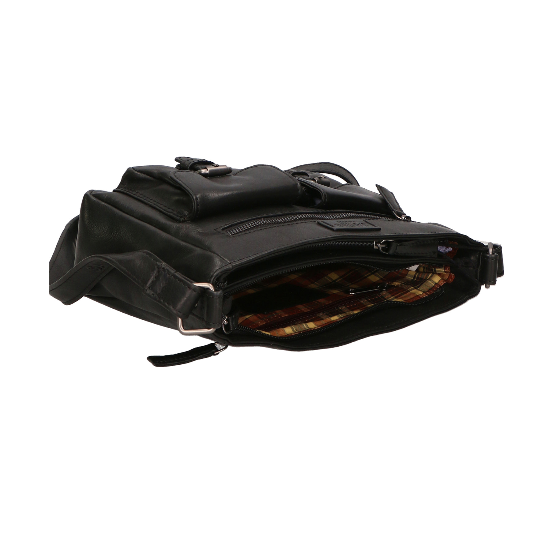 Borsa a tracolla unisex in Vera Pelle Borsa Fashion 27x19x10 cm