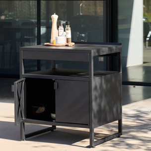 Module de cuisine extérieure acier 2 portes L80cm KEA