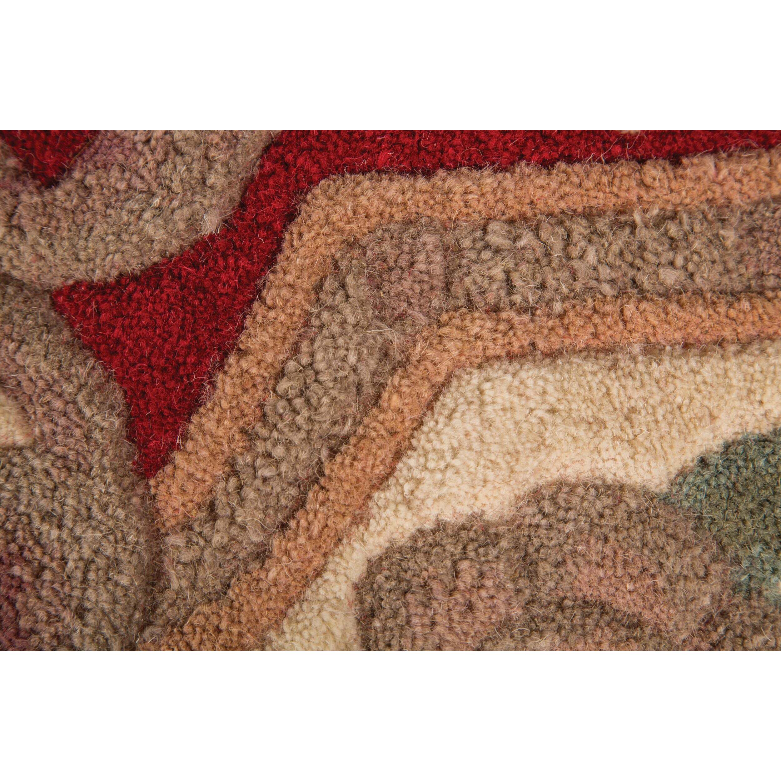 Tapis en laine de couloir AUBUSSON Rouge