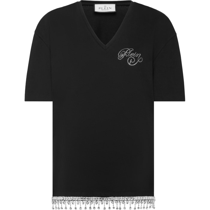 PHILIPP PLEIN T-Shirt V-Neck Ss SIGNATURE