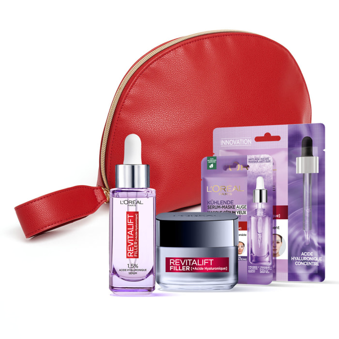 L'Oréal Paris Revitalift Filler Trousse Routine Repulpante & Hydratante à l’Acide Hyaluronique 4 produits