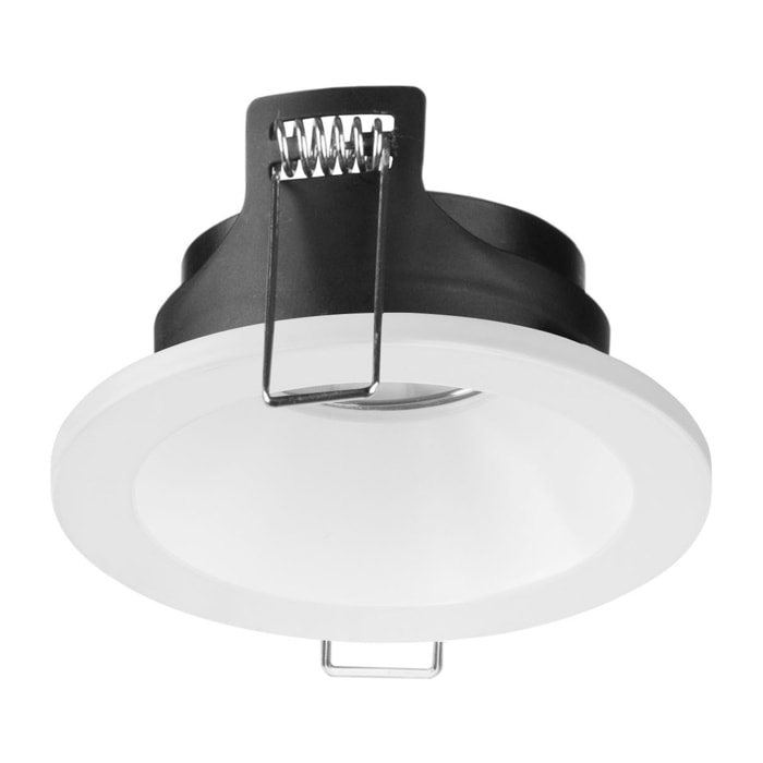Forlight Ter - Downlight Empotrable de Techo de 90mm de Diámetro para Bombilla GU10 en Color Blanco