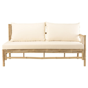 VITAL - Canapé 6 p. 1 table basse en bambou