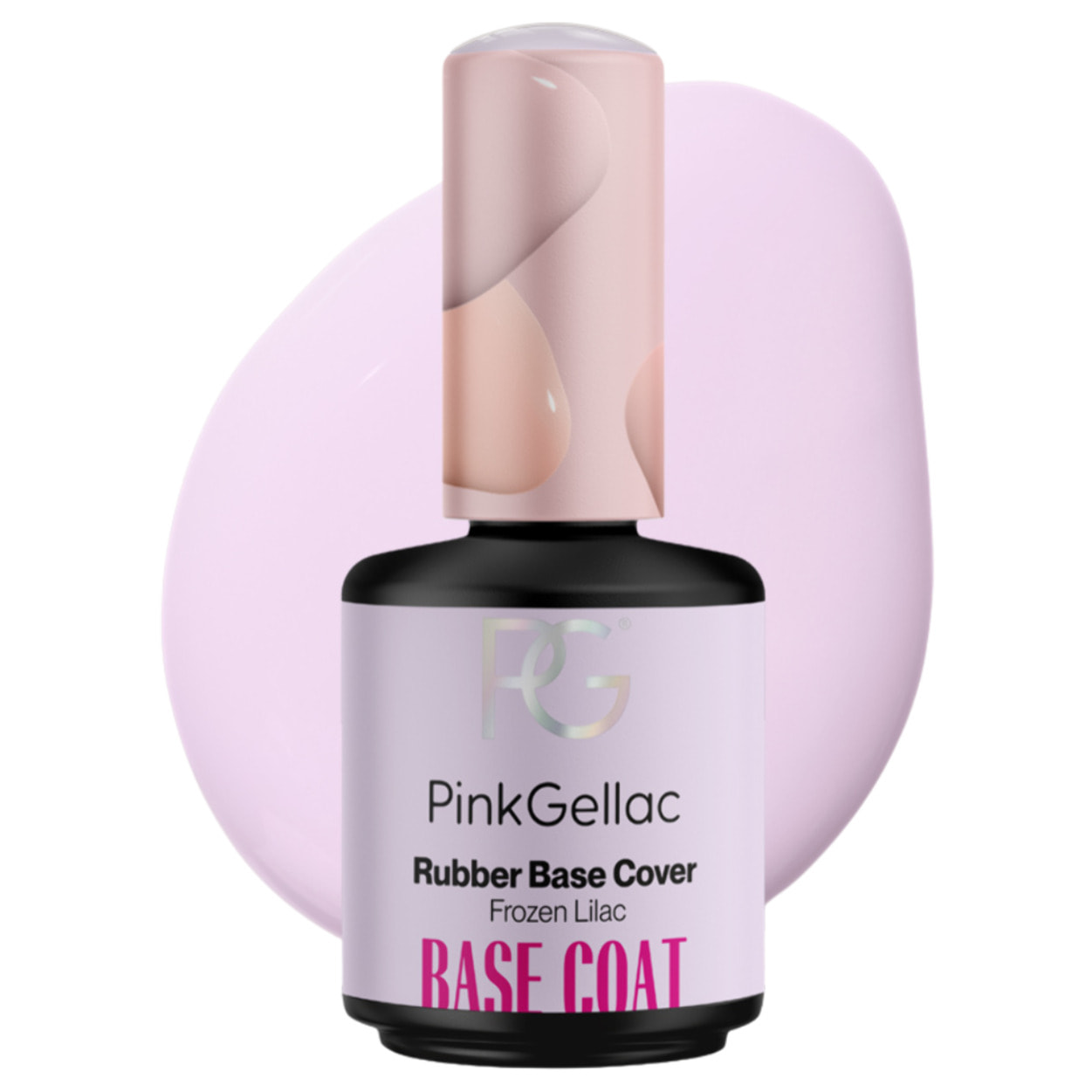 Vernis semi-permanent - Rubber Base Coat - Frozen Lilac - 15 ml