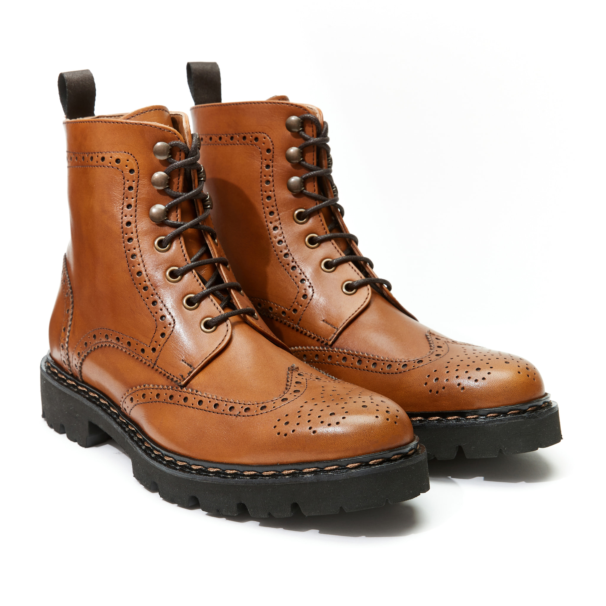 Derby boot British Passport marrone