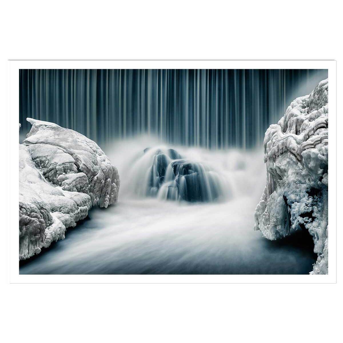 Affiche ""Cascade de glace"" Affiche seule