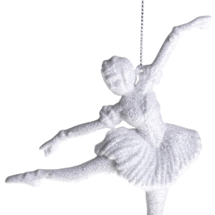 Ballerina con Glitter - Pezzi 12 - Colore Bianco - 10x15Hx3cm - Bianchi Dino