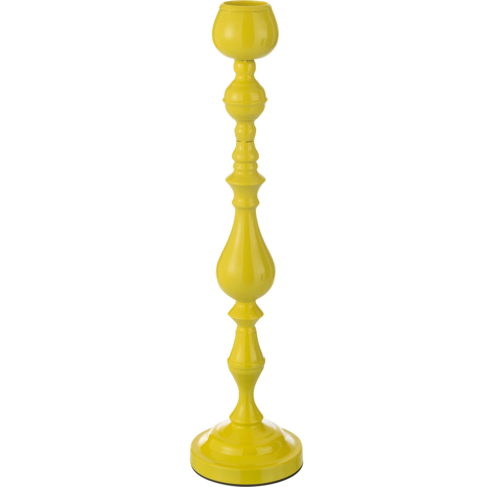 J-Line chandelier Monarchy - métal - jaune - large