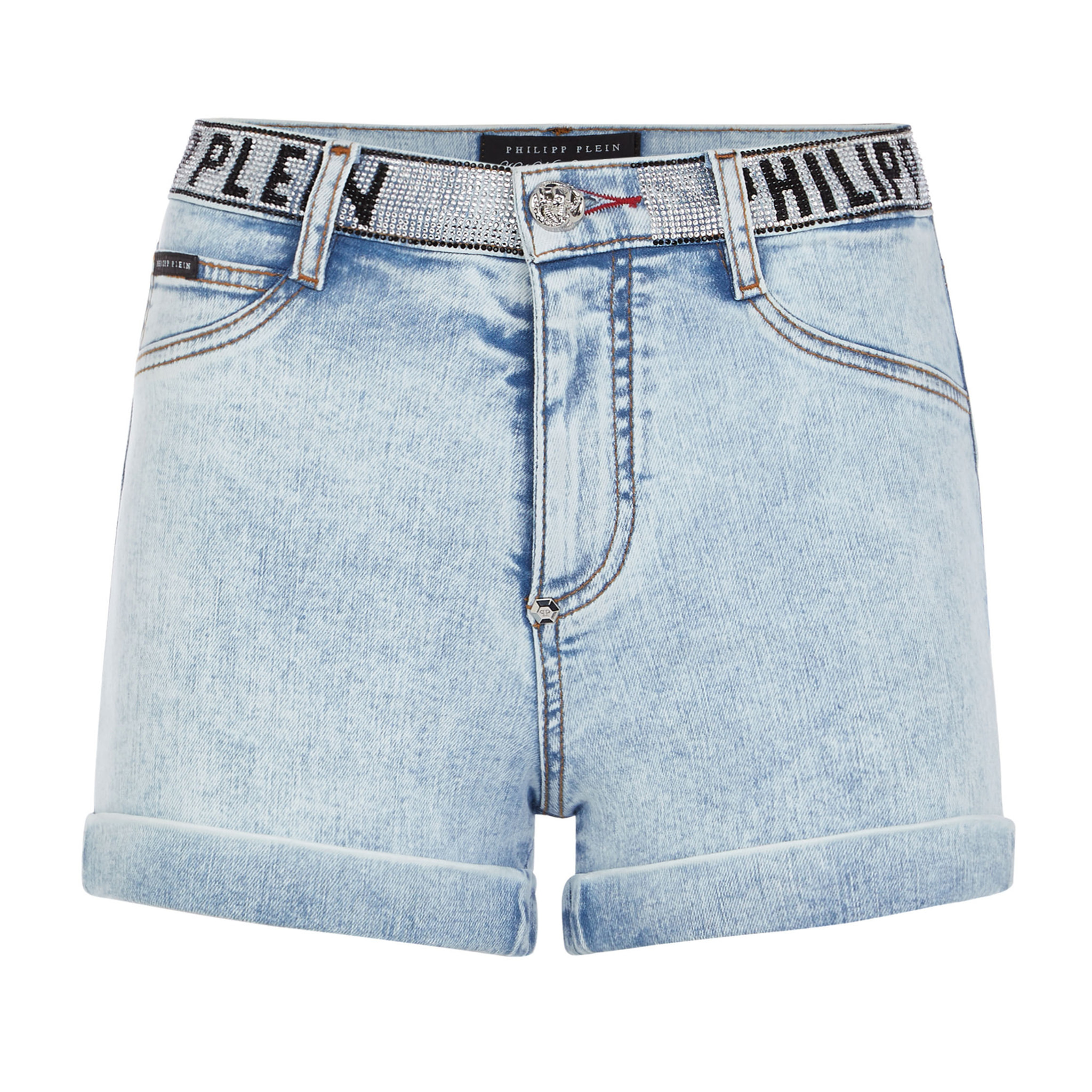 PHILIPP PLEIN Denim Shorts