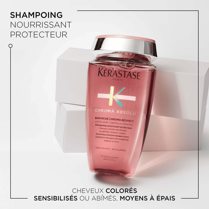 Chroma Absolu - Shampoing nourrissant protecteur pour cheveux colorés, moyens à épais