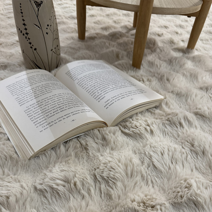 BUBBLE - Tapis doux beige