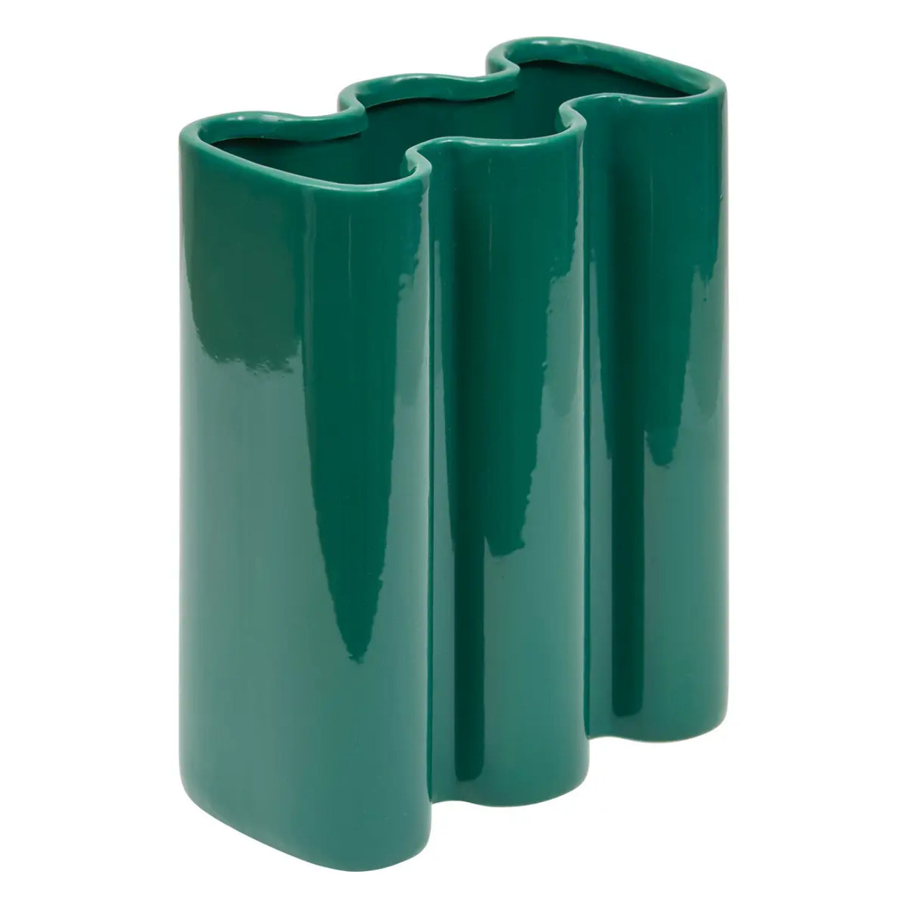 Vase Flow vert H25,3cm