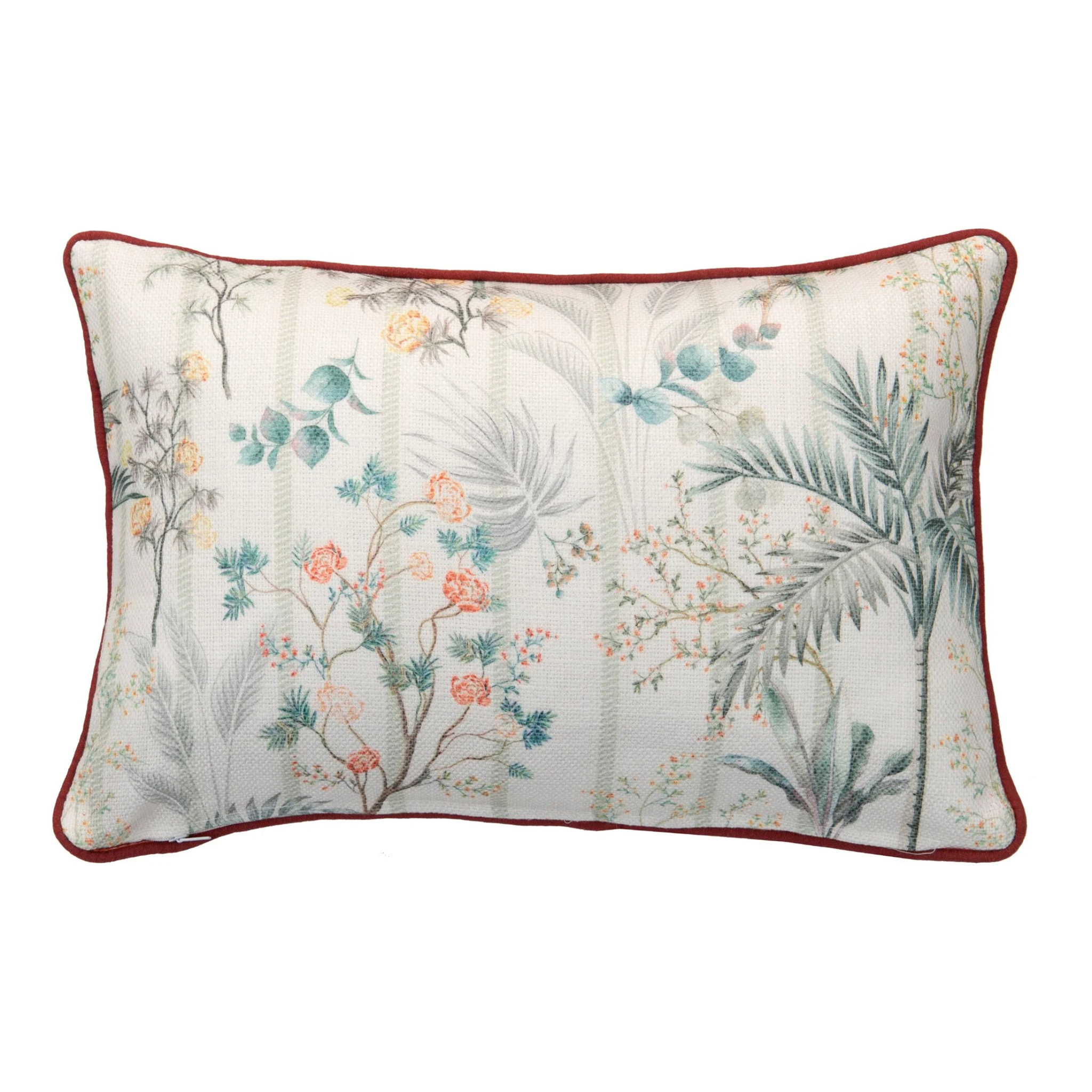 Cojin Monos Hojas Tropical 45x13x30 Cm