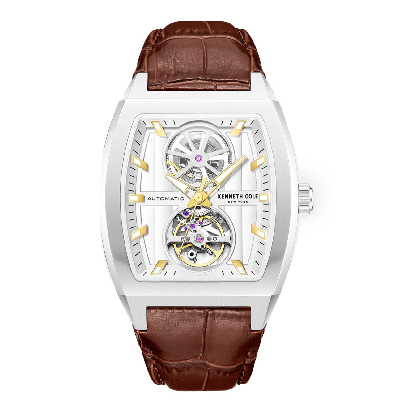 Reloj Kenneth Cole KCWGX0058801 Hombre Analogico Automatico con Correa de Cuero