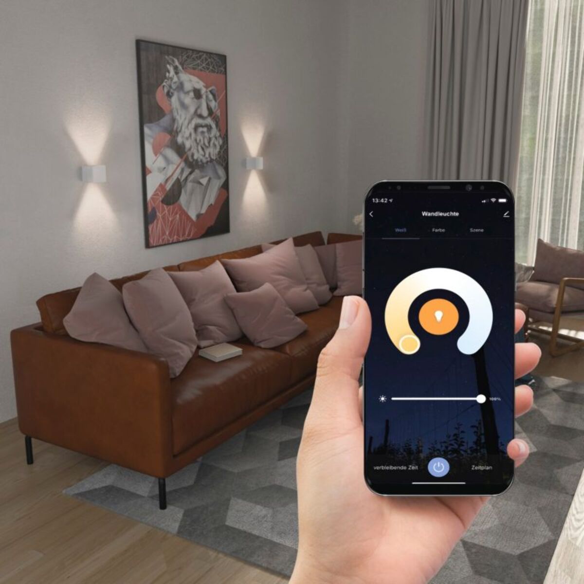 Lampe connectée HAMA Wifi Blanche Ext