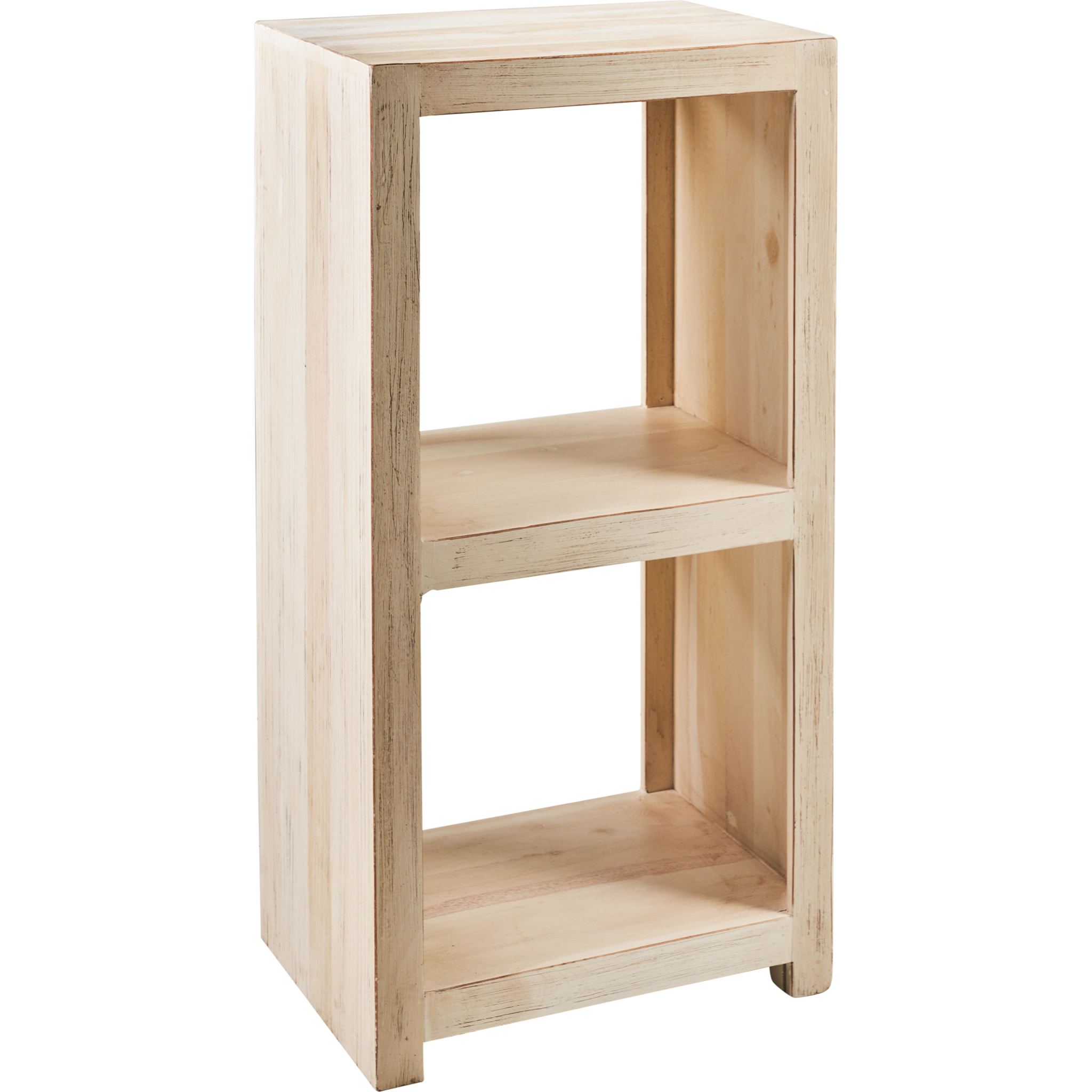 ETAGERE 2 RIPIANI WHITE WASH - misura: 50X35X100 cm