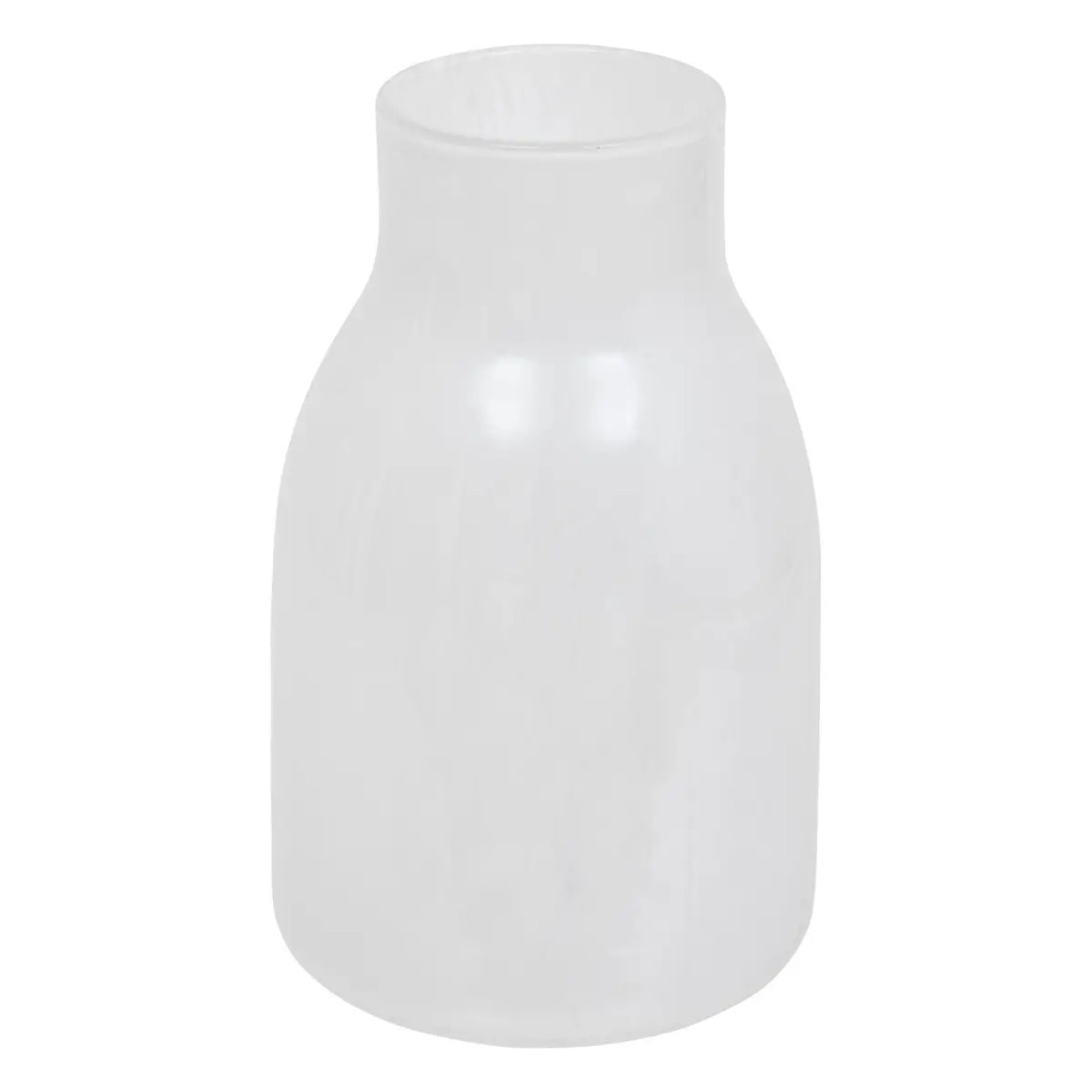Vase en verre "Dola" H25cm blanc