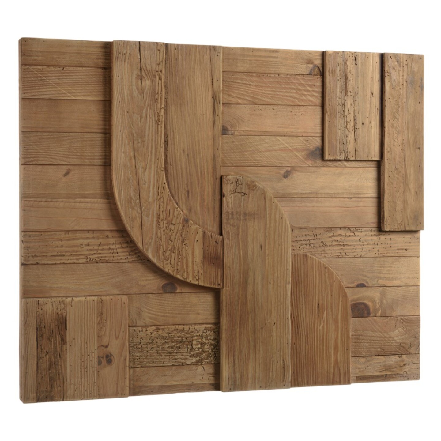 SANDY - Décoration murale C - 98x80cm formes géométriques Pin recyclé