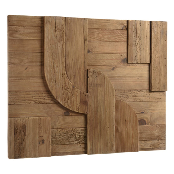 SANDY - Décoration murale C - 98x80cm formes géométriques Pin recyclé