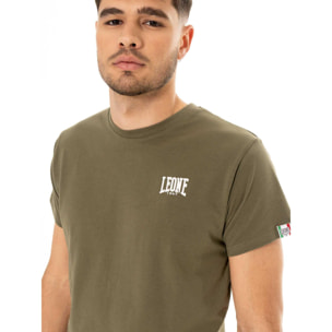 Camiseta de hombre Leone Basic de algodón de manga corta