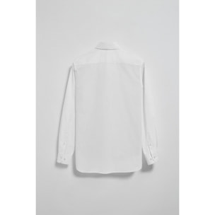 Camisa slim de popelín blanca con logo bordado Rigby Go
