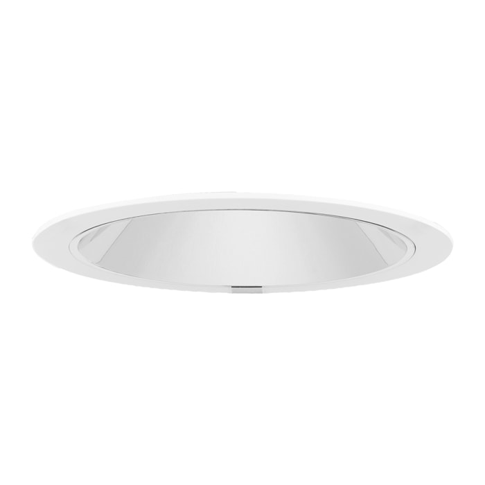 Ledsc4 LedsC4 Downlight LED Empotrable 225mm Redondo, 3080 Lúmenes, 3000K, Aluminio y Policarbonato, Acabado Blanco y Cromo, Iluminación Moderna para Hogar