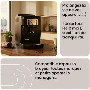 Détartrant ESSENTIELB Premium 6x100mL - idéal expresso broyeur - efficace contre le calcaire