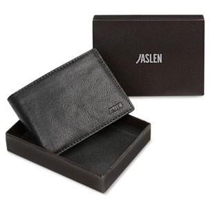 Cartera Hombre Piel Jaslen Hannover Negro