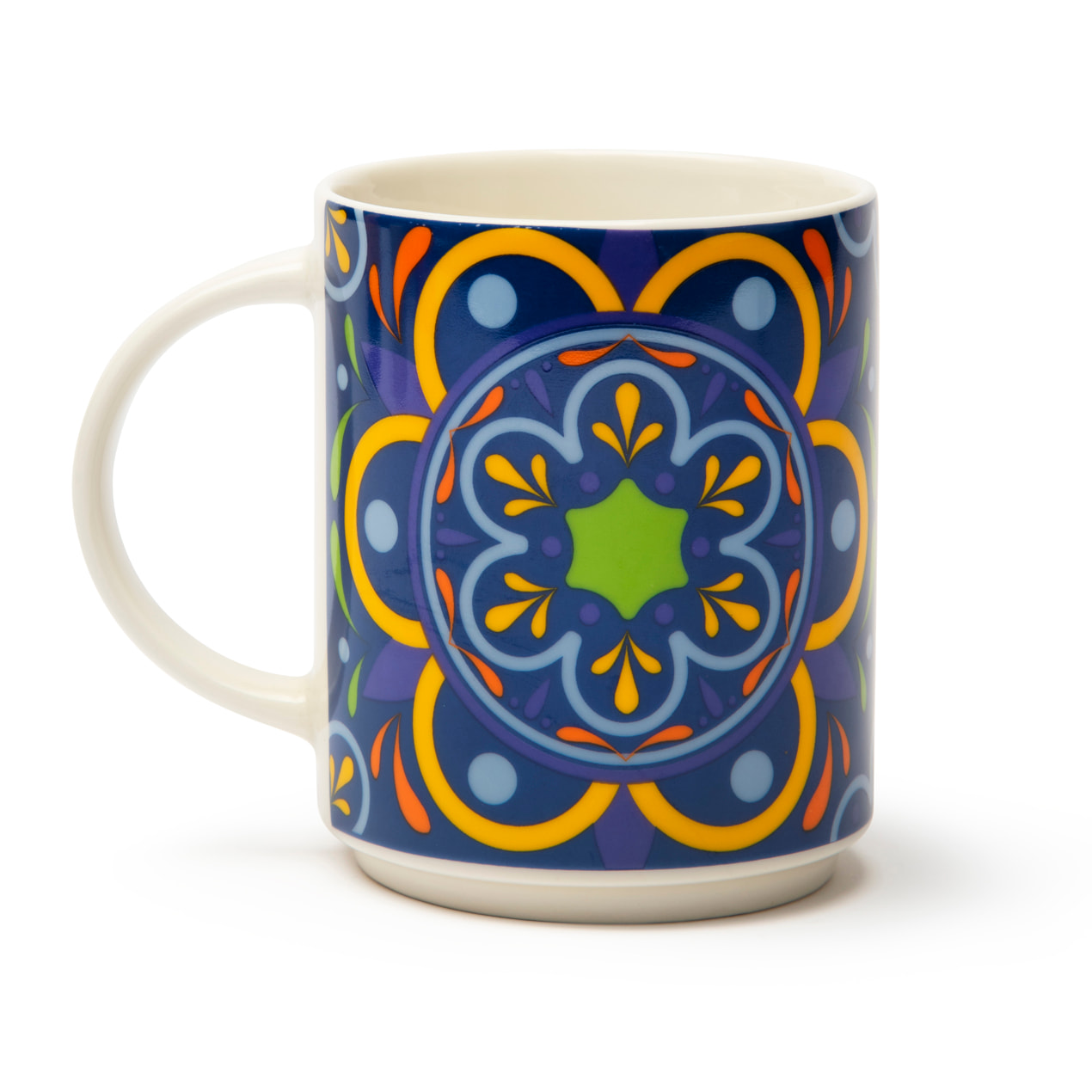 Set 4 Mug Excelsa – Puebla, New Bone China Multicolore
